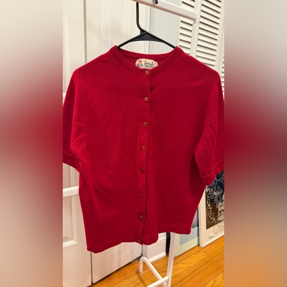 Pringle Sweaters - Vintage Pringle Short Sleeve Cardigan Cashmere Women’s Size S/M